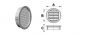 Preview: Entlüftungsgitter 70 mmDurchmesser schwarz   Schlauchanschluss UT 10