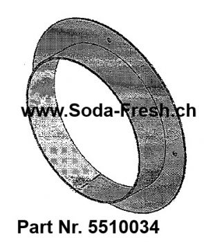 'Ring-Kranz aus Inox für JÄGER-SIX-, SEVEN- oder TEN-Zylinder Montage