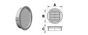 Entlüftungsgitter 70 mmDurchmesser schwarz   Schlauchanschluss UT 10